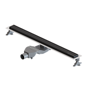 Boheme Premium linear Трап линейный 60 см, декоративная решетка, сифон, цвет: черный матовый 982-60-B