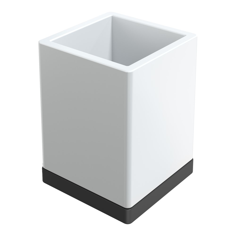 Boheme Qubic Стакан настольный, керамический, цвет: black 10961-B