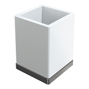 Boheme Qubic Стакан настольный, керамический, цвет: gun metall 10961-GM