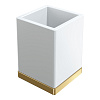 Boheme Qubic Стакан настольный, керамический, цвет: matt gold 10961-MG