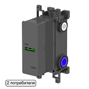 Whitecross Y Встраиваемая часть термостатического смесителя на 2 потребителя 1-Y1236