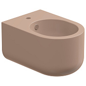 GSG Petra Биде подвесное 36х52 см, c 1 отверстием под смеситель и переливом, цвет: rosa glossy PEBISO039