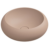 GSG Petra Раковина накладная d42x15h см с донным клапаном, без перелива, цвет: cipria matt PELAV42032