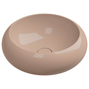 GSG Petra Раковина накладная d42x15h см с донным клапаном, без перелива, цвет: rosa glossy PELAV42039