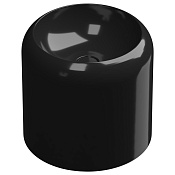 GSG Petra Раковина накладная d45x40h см с донным клапаном, без перелива, цвет: черный глянцевый PELAVSECOLFS002