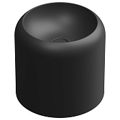 GSG Petra Раковина накладная d45x40h см с донным клапаном, без перелива, цвет: черный матовый PELAVSECOLFS003