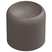 GSG Petra Раковина накладная d45x40h см с донным клапаном, без перелива, цвет: tortora matt PELAVSECOLFS029
