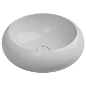GSG Petra Раковина накладная d42x15h см с донным клапаном, без перелива, цвет: белый глянцевый RUPELAV42000