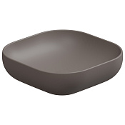 GSG Easy Раковина накладная d45x13,5h см, без донного клапана и перелива, цвет: tortora matt EALAVQU45029