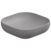 GSG Easy Раковина накладная d45x13,5h см, без донного клапана и перелива, цвет: fumo matt EALAVQU45038