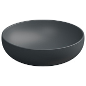 GSG Easy Раковина накладная d45x13,5h см, без донного клапана и перелива, цвет: ebano matt EALAVRO45028