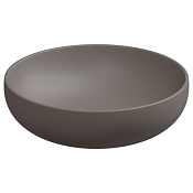GSG Easy Раковина накладная d45x13,5h см, без донного клапана и перелива, цвет: tortora matt EALAVRO45029
