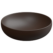GSG Easy Раковина накладная d45x13,5h см, без донного клапана и перелива, цвет: cacao matt EALAVRO45035