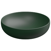 GSG Easy Раковина накладная d45x13,5h см, без донного клапана и перелива, цвет: smeraldo matt EALAVRO45036