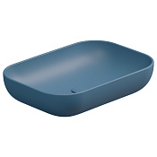 GSG Easy Раковина накладная 60x42x13,5h см, без донного клапана и перелива, цвет: denim matt EALAVRE60027