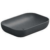 GSG Easy Раковина накладная 60x42x13,5h см, без донного клапана и перелива, цвет: ebano matt EALAVRE60028