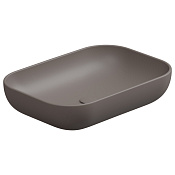 GSG Easy Раковина накладная 60x42x13,5h см, без донного клапана и перелива, цвет: tortora matt EALAVRE60029