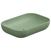 GSG Easy Раковина накладная 60x42x13,5h см, без донного клапана и перелива, цвет: salvia matt EALAVRE60031