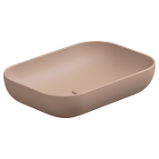 GSG Easy Раковина накладная 60x42x13,5h см, без донного клапана и перелива, цвет: cipria matt EALAVRE60032