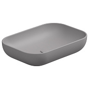 GSG Easy Раковина накладная 60x42x13,5h см, без донного клапана и перелива, цвет: fumo matt EALAVRE60038