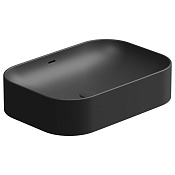GSG Easy Раковина накладная 60x42x14h см, с переливом, без донного клапана, цвет: черный матовый EALAVTP60003