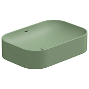GSG Easy Раковина накладная 60x42x14h см, с переливом, без донного клапана, цвет: salvia matt EALAVTP60031
