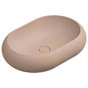 GSG Petra Раковина накладная 60x42x15h см с донным клапаном, без перелива, цвет: cipria matt PELAV60032