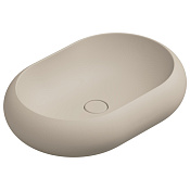 GSG Petra Раковина накладная 60x42x15h см с донным клапаном, без перелива, цвет: sabbia matt PELAV60034
