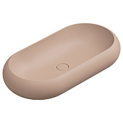 GSG Petra Раковина накладная 80x42x15h см с донным клапаном, без перелива, цвет: cipria matt PELAV80032