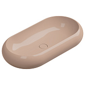 GSG Petra Раковина накладная 80x42x15h см с донным клапаном, без перелива, цвет: rosa glossy PELAV80039