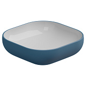 GSG Easy Раковина накладная d45x13,5h см, без донного клапана и перелива, цвет: denim matt EALAVQU45BI000/027