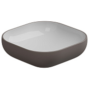 GSG Easy Раковина накладная d45x13,5h см, без донного клапана и перелива, цвет: tortora matt EALAVQU45BI000/029