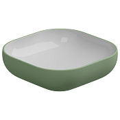 GSG Easy Раковина накладная d45x13,5h см, без донного клапана и перелива, цвет: salvia matt EALAVQU45BI000/031