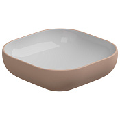 GSG Easy Раковина накладная d45x13,5h см, без донного клапана и перелива, цвет: cipria matt EALAVQU45BI000/032