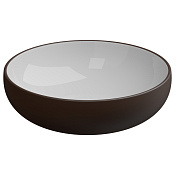 GSG Easy Раковина накладная d45x13,5h см, без донного клапана и перелива, цвет: cacao matt EALAVRO45BI000/035