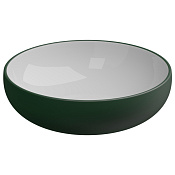 GSG Easy Раковина накладная d45x13,5h см, без донного клапана и перелива, цвет: smeraldo matt EALAVRO45BI000/036