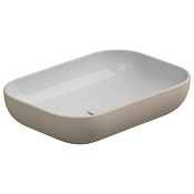 GSG Easy Раковина накладная 60x42x13,5h см, без донного клапана и перелива, цвет: sabbia matt EALAVRE60BI000/034