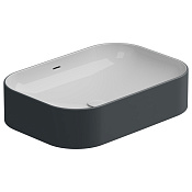 GSG Easy Раковина накладная 60x42x14h см, с переливом, без донного клапана, цвет: ebano matt EALAVTP60BI000/028