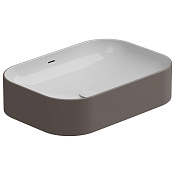 GSG Easy Раковина накладная 60x42x14h см, с переливом, без донного клапана, цвет: tortora matt EALAVTP60BI000/029