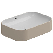 GSG Easy Раковина накладная 60x42x14h см, с переливом, без донного клапана, цвет: sabbia matt EALAVTP60BI000/034