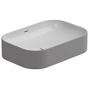 GSG Easy Раковина накладная 60x42x14h см, с переливом, без донного клапана, цвет: fumo matt EALAVTP60BI000/038