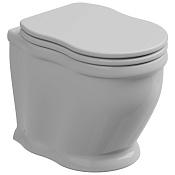 GSG Time Чаша приставного унитаза 35x54 см, с креплением, цвет: белый глянцевый RUTIWC01000FI