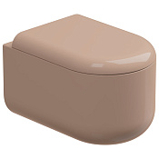 GSG Petra Чаша подвесного унитаза 36x52 см, смыв торнадо, безободковый, цвет: rosa glossy PEWCSOEC039