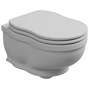 GSG Time Чаша подвесного унитаза 35x54 см, без крышки-сиденья и крепления, цвет: белый матовый TIWCSO001