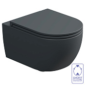 GSG Like Чаша подвесного унитаза 36x52,5 см, безободковый, цвет: ebano matt LKWCSOBI000/028