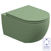 GSG Like Чаша подвесного унитаза 36x52,5 см, безободковый, цвет: salvia matt LKWCSOBI000/031