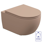 GSG Like Чаша подвесного унитаза 36x52,5 см, безободковый, цвет: cipria matt LKWCSOBI000/032
