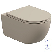 GSG Like Чаша подвесного унитаза 36x52,5 см, безободковый, цвет: sabbia matt LKWCSOBI000/034