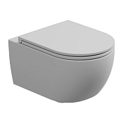 GSG Like Чаша подвесного унитаза 36x52,5 см, с креплением, безободковый, цвет: white/white matt RULKWCSOBI000/001FI