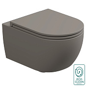 GSG Like Чаша подвесного унитаза 36x52,5 см, смыв торнадо, безободковый, цвет: cashmere matt RULKWCSOEC030FI